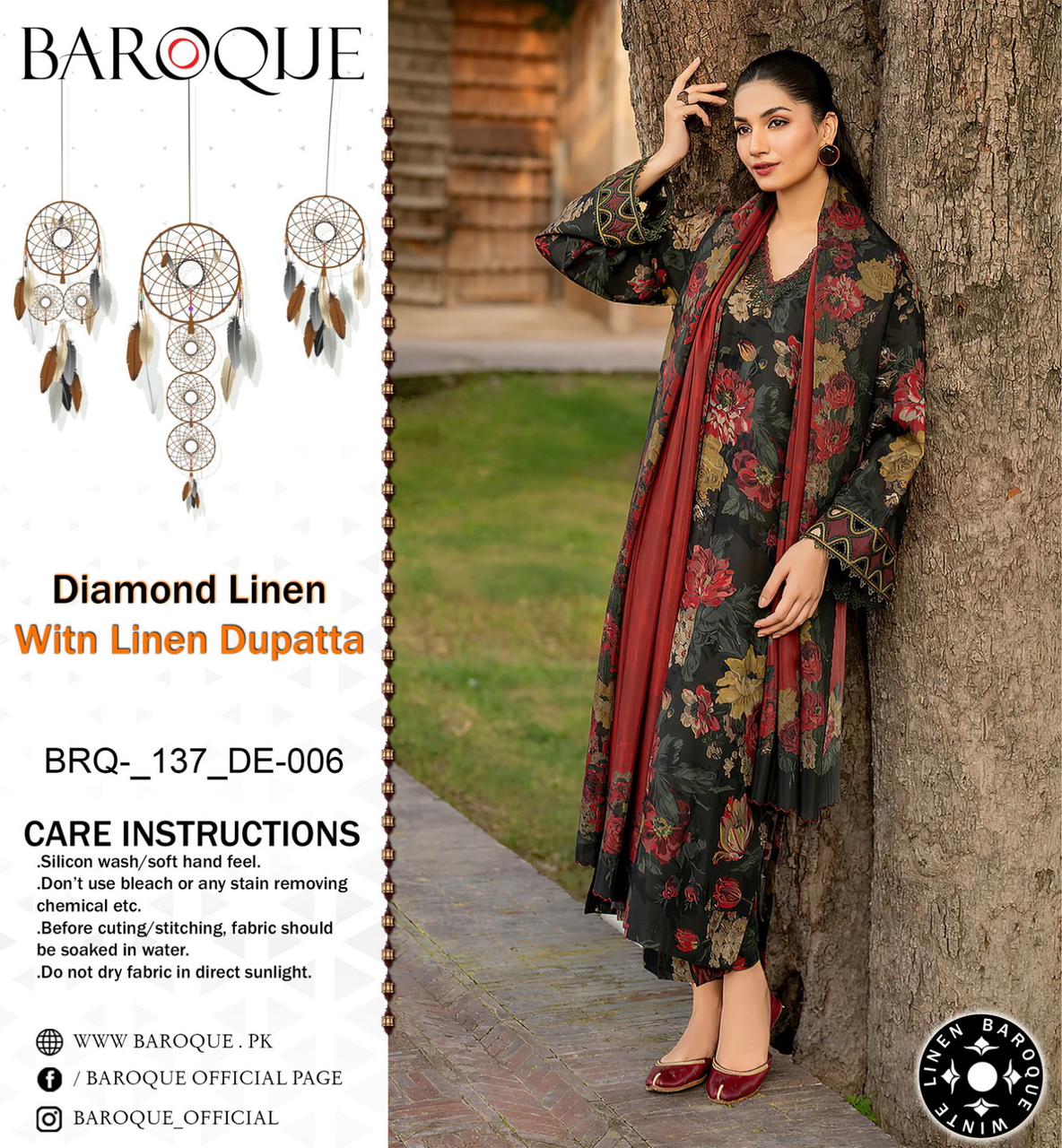 BAROQUE VOL’24 DIAMOND LINEN 3PC 2024 NOW AVAILABLE