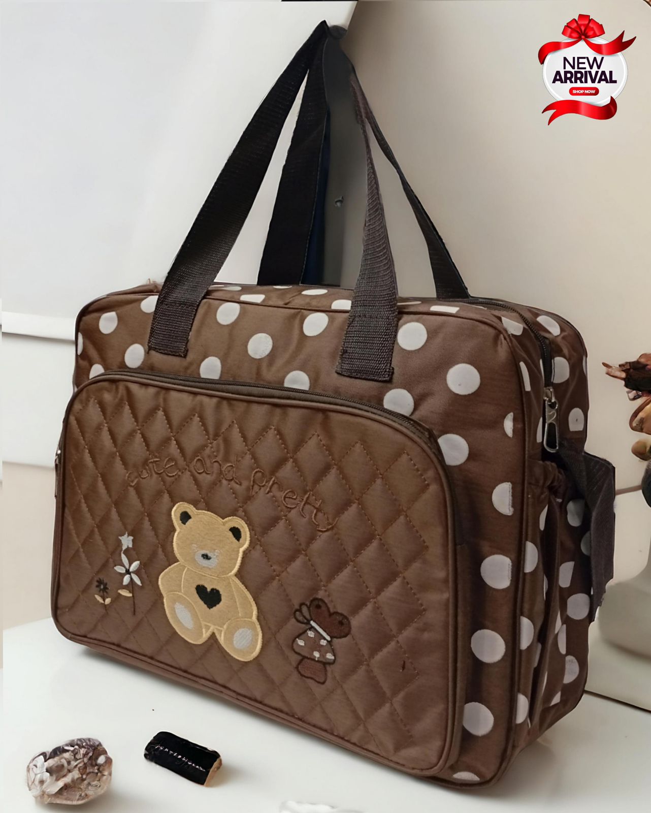 Bear Multi Pocket Mummy Bag 🎀