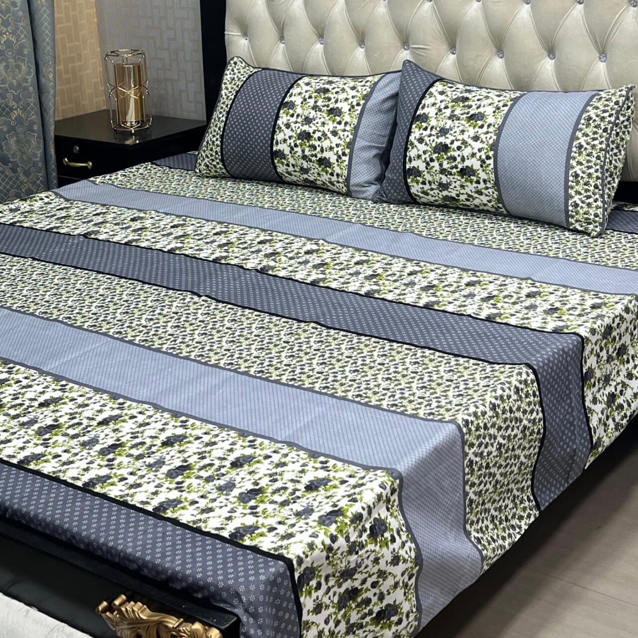 3D-Crystal cotton Bedsheets