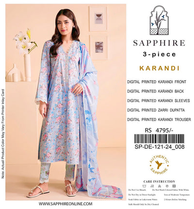 SAPPHIRE VOL’24 KARANDI 3PC 2024 NOW AVAILABLE