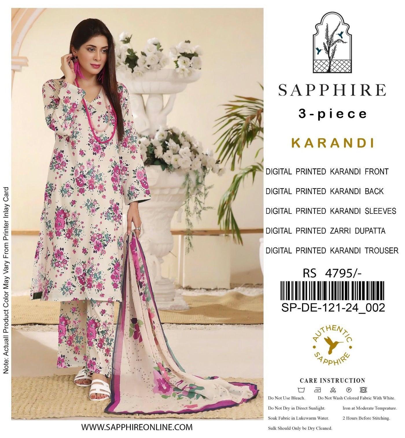 SAPPHIRE VOL’24 KARANDI 3PC 2024 NOW AVAILABLE