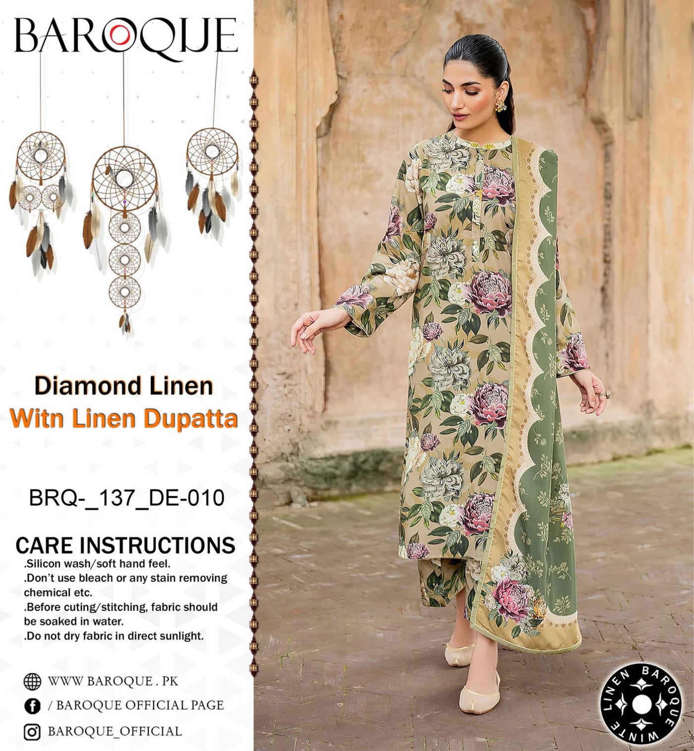 BAROQUE VOL’24 DIAMOND LINEN 3PC 2024 NOW AVAILABLE