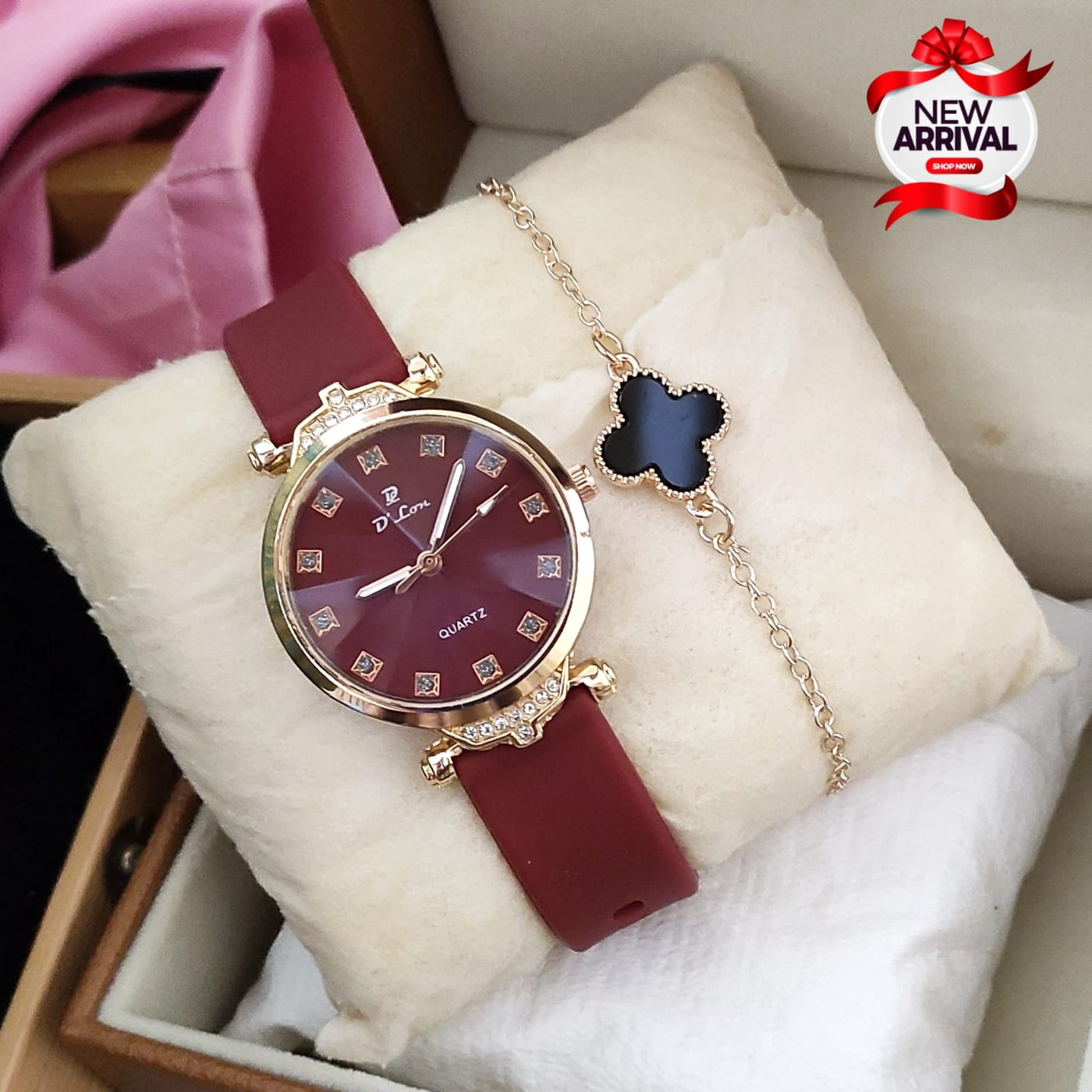 D.LON LADIES RUBBER STRAP WATCH&nbsp;