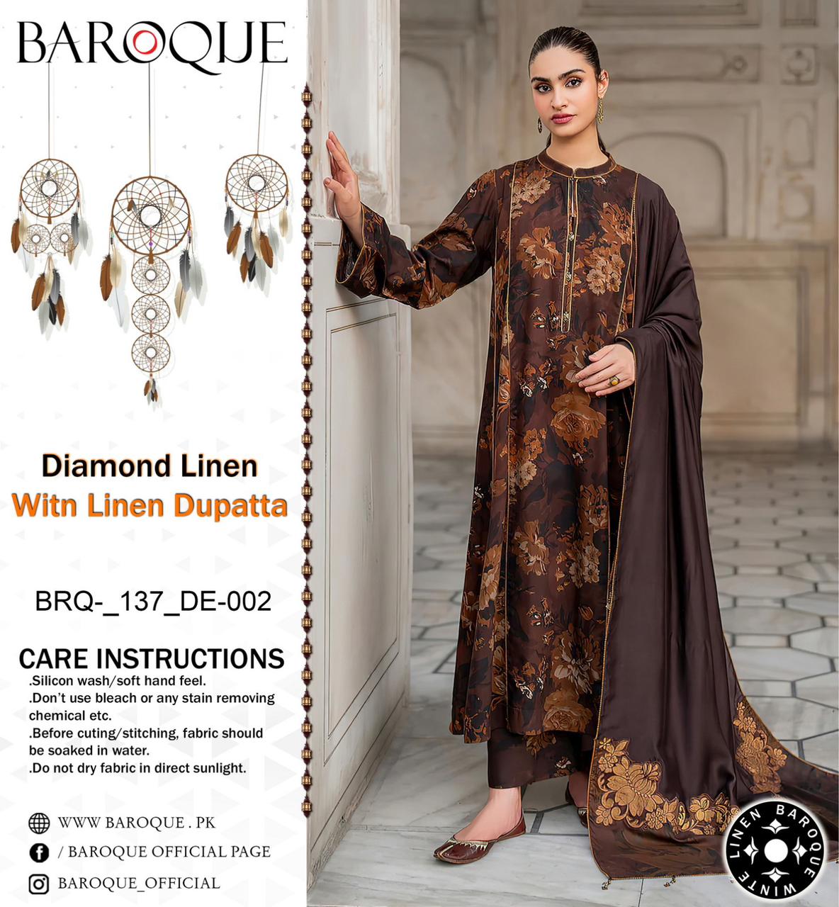 BAROQUE VOL’24 DIAMOND LINEN 3PC 2024 NOW AVAILABLE