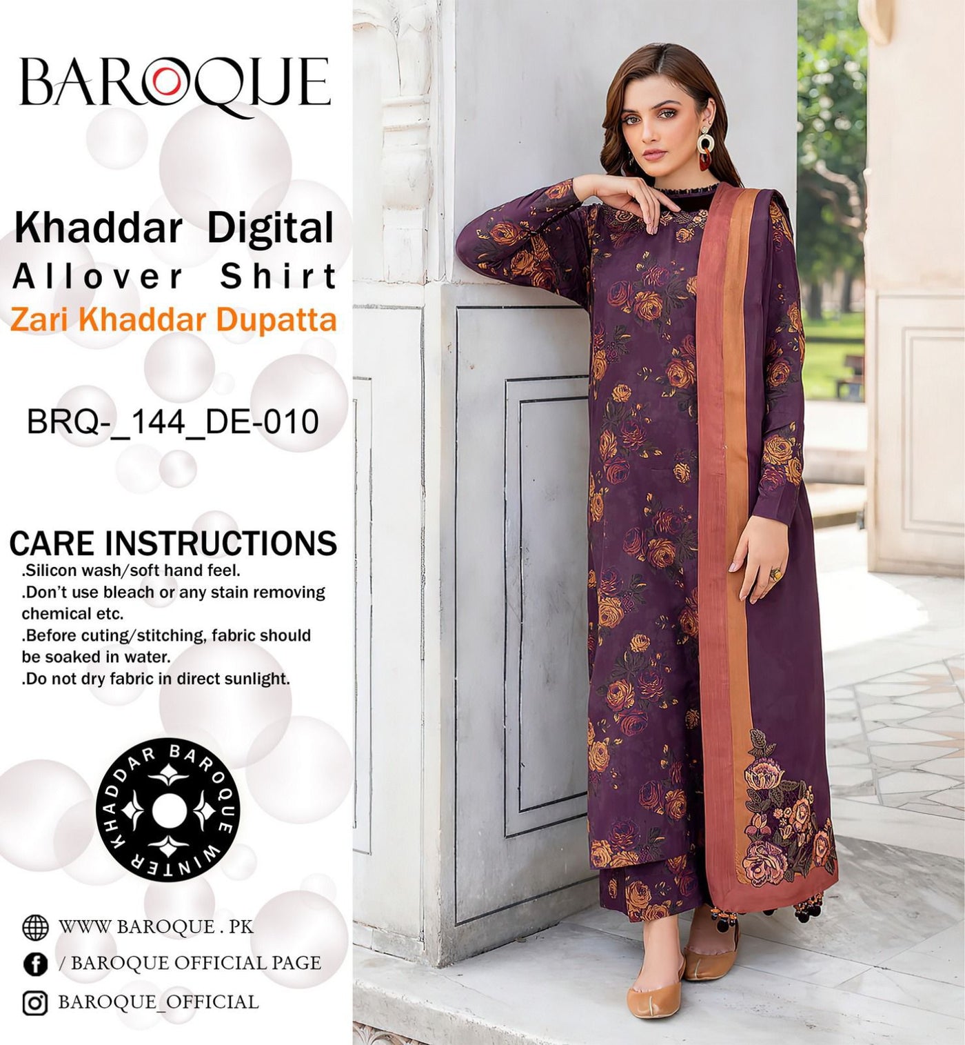 BAROQUE VOL’24 KHADDAR 3PC 2024 NOW AVAILABLE