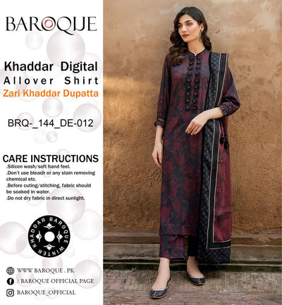 BAROQUE VOL’24 KHADDAR 3PC 2024 NOW AVAILABLE