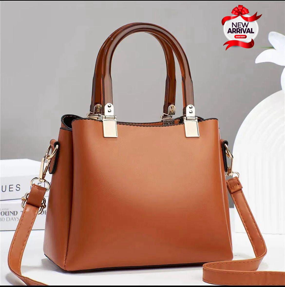 Acrylic Handle Shoulder Bag for Girls