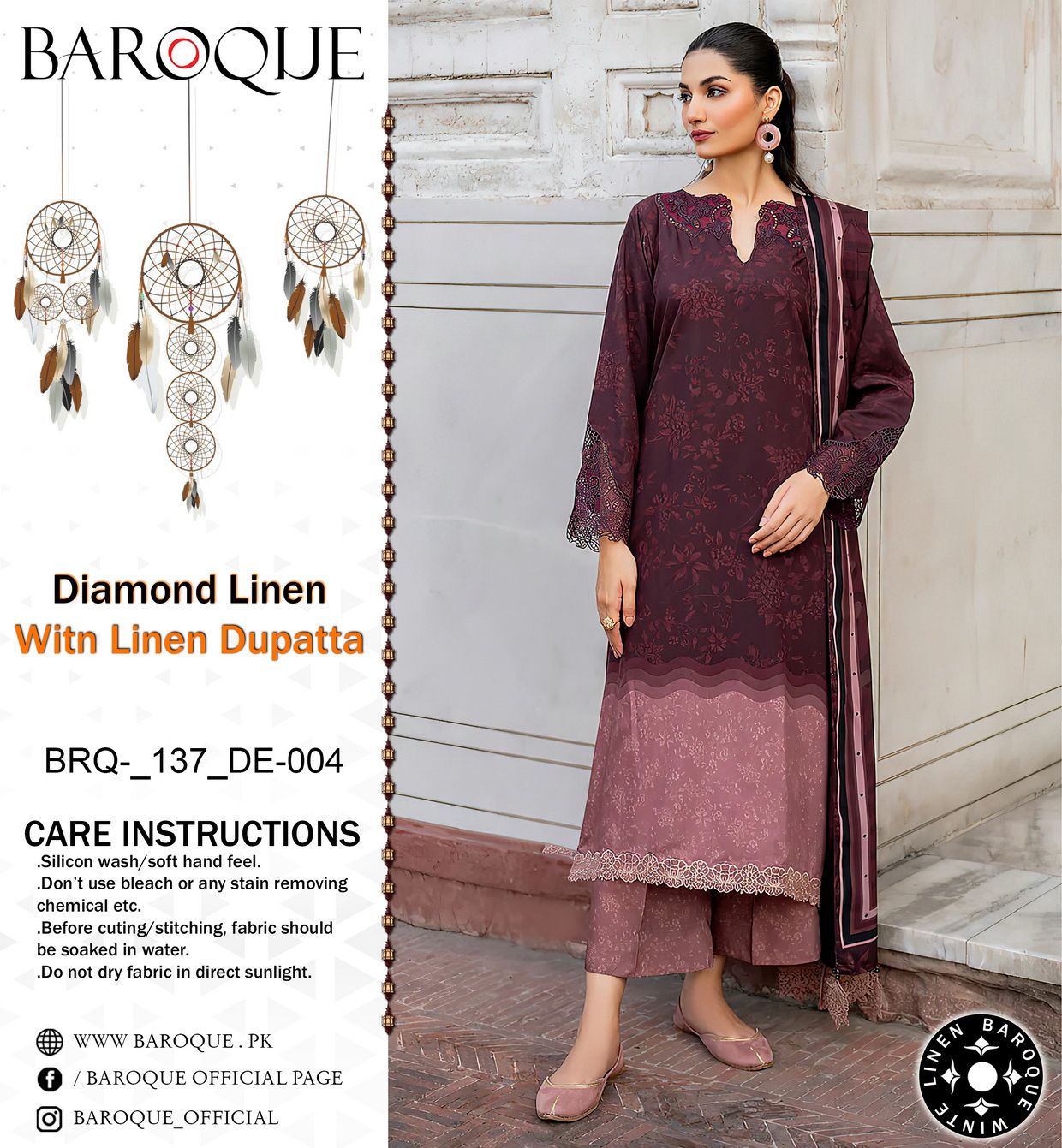 BAROQUE VOL’24 DIAMOND LINEN 3PC 2024 NOW AVAILABLE