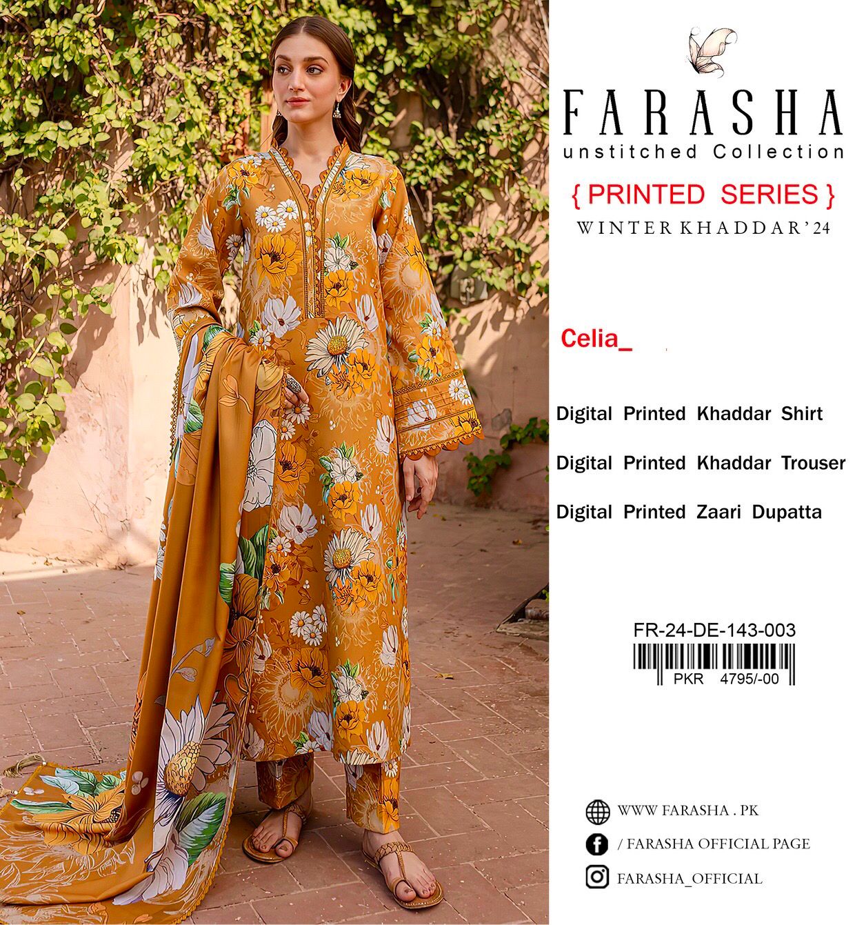 ARASHA VOL’24 KHADDAR 3PC 2024 NOW AVAILABLE