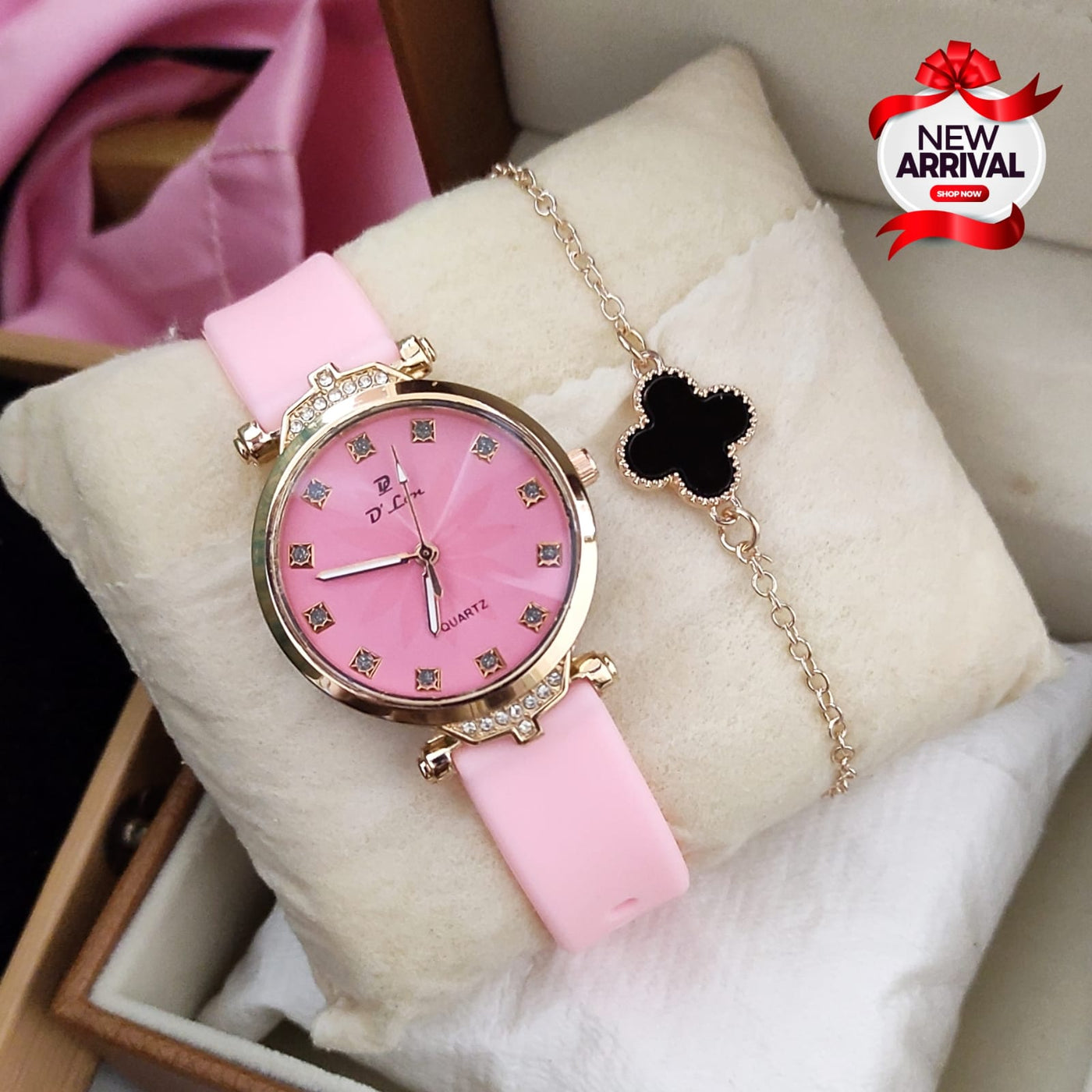 D.LON LADIES RUBBER STRAP WATCH&nbsp;