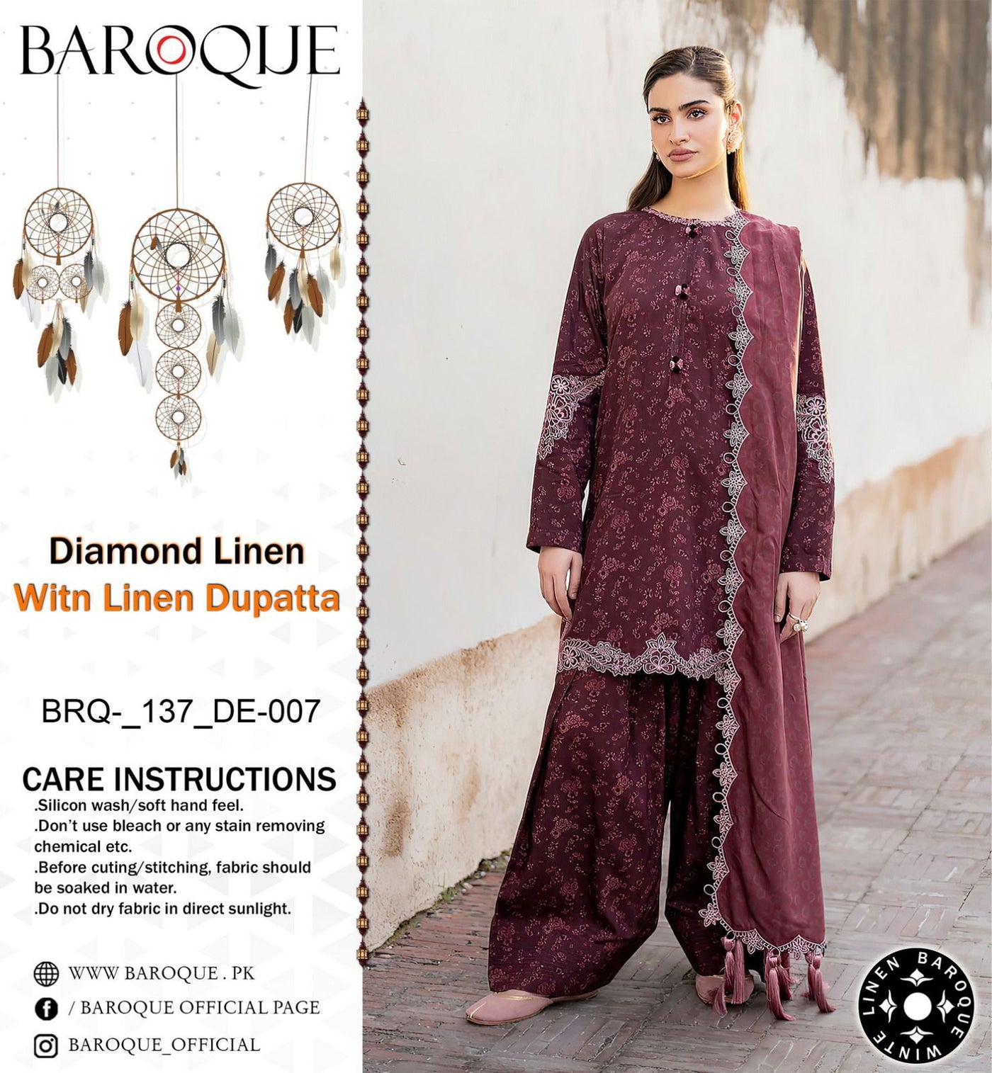 BAROQUE VOL’24 DIAMOND LINEN 3PC 2024 NOW AVAILABLE