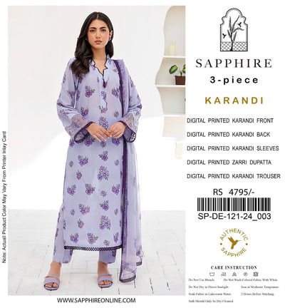 SAPPHIRE VOL’24 KARANDI 3PC 2024 NOW AVAILABLE