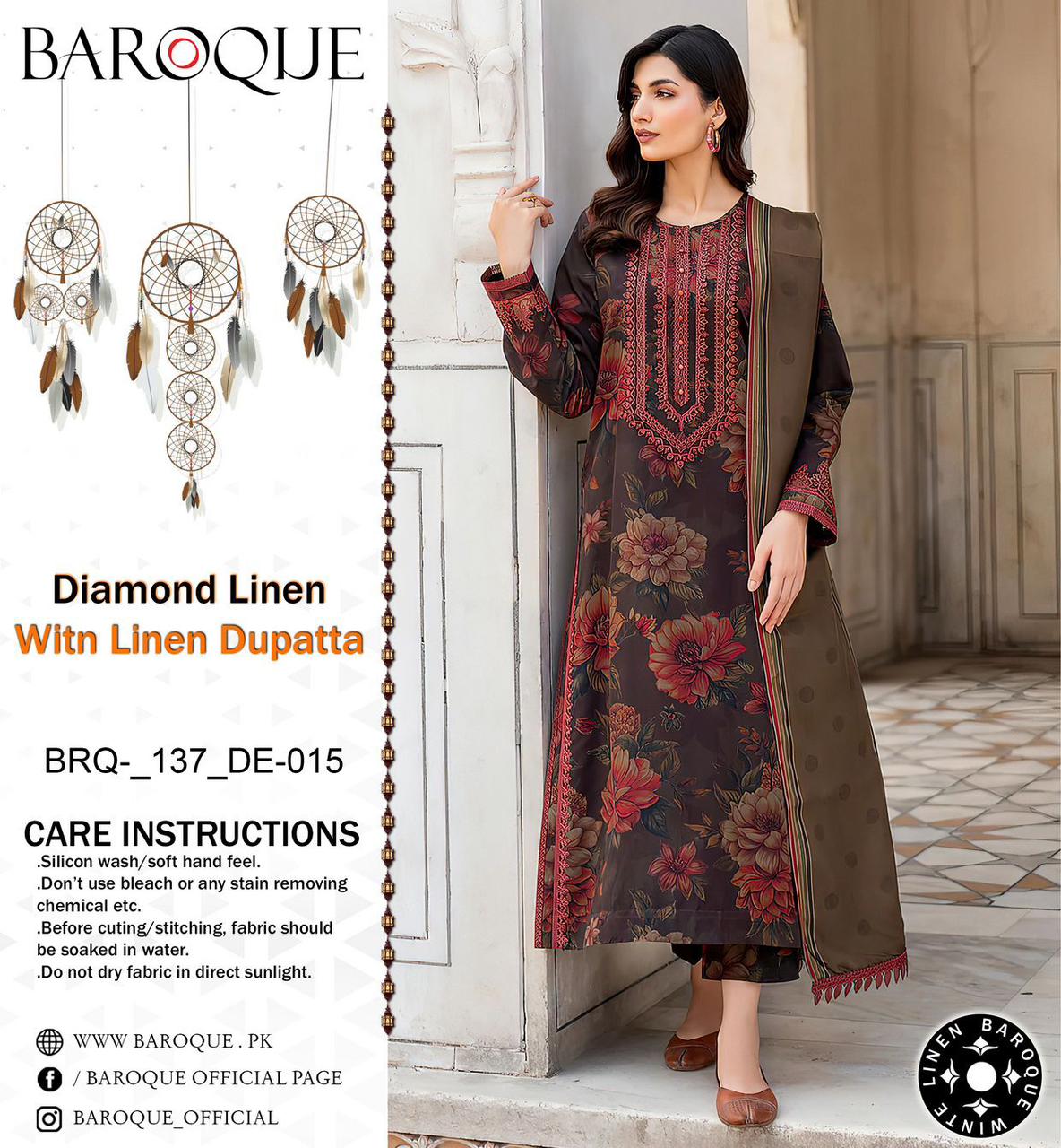 BAROQUE VOL’24 DIAMOND LINEN 3PC 2024 NOW AVAILABLE