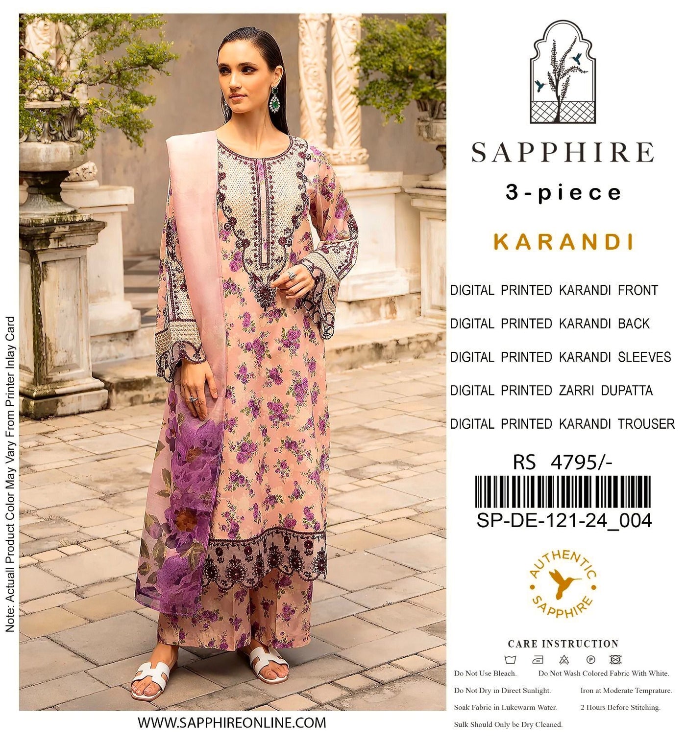 SAPPHIRE VOL’24 KARANDI 3PC 2024 NOW AVAILABLE