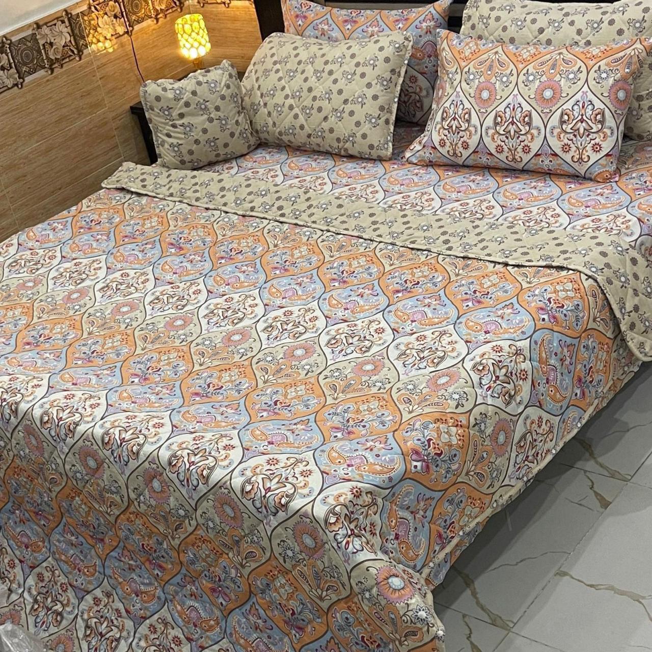 4PC Valvet Jaquard Bedsheet