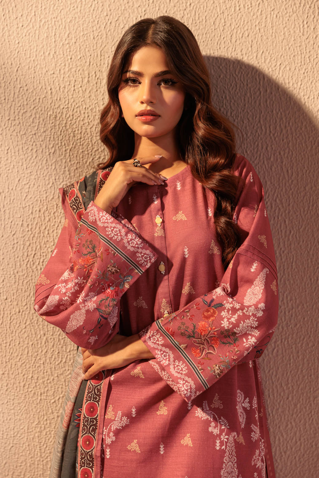 MAUVE-KHADDAR-3 PIECE