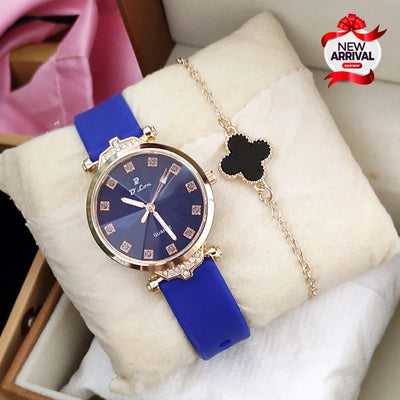 D.LON LADIES RUBBER STRAP WATCH&nbsp;