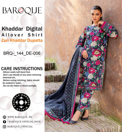 BAROQUE VOL’24 KHADDAR 3PC 2024 NOW AVAILABLE