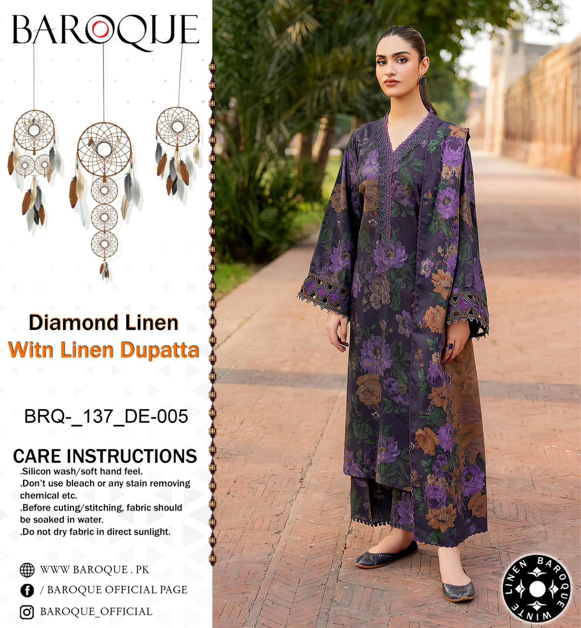 BAROQUE VOL’24 DIAMOND LINEN 3PC 2024 NOW AVAILABLE