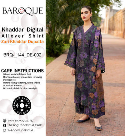 BAROQUE VOL’24 KHADDAR 3PC 2024 NOW AVAILABLE