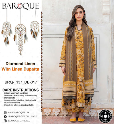 BAROQUE VOL’24 DIAMOND LINEN 3PC 2024 NOW AVAILABLE