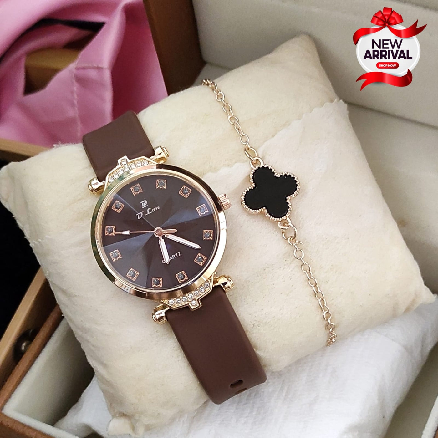 D.LON LADIES RUBBER STRAP WATCH&nbsp;