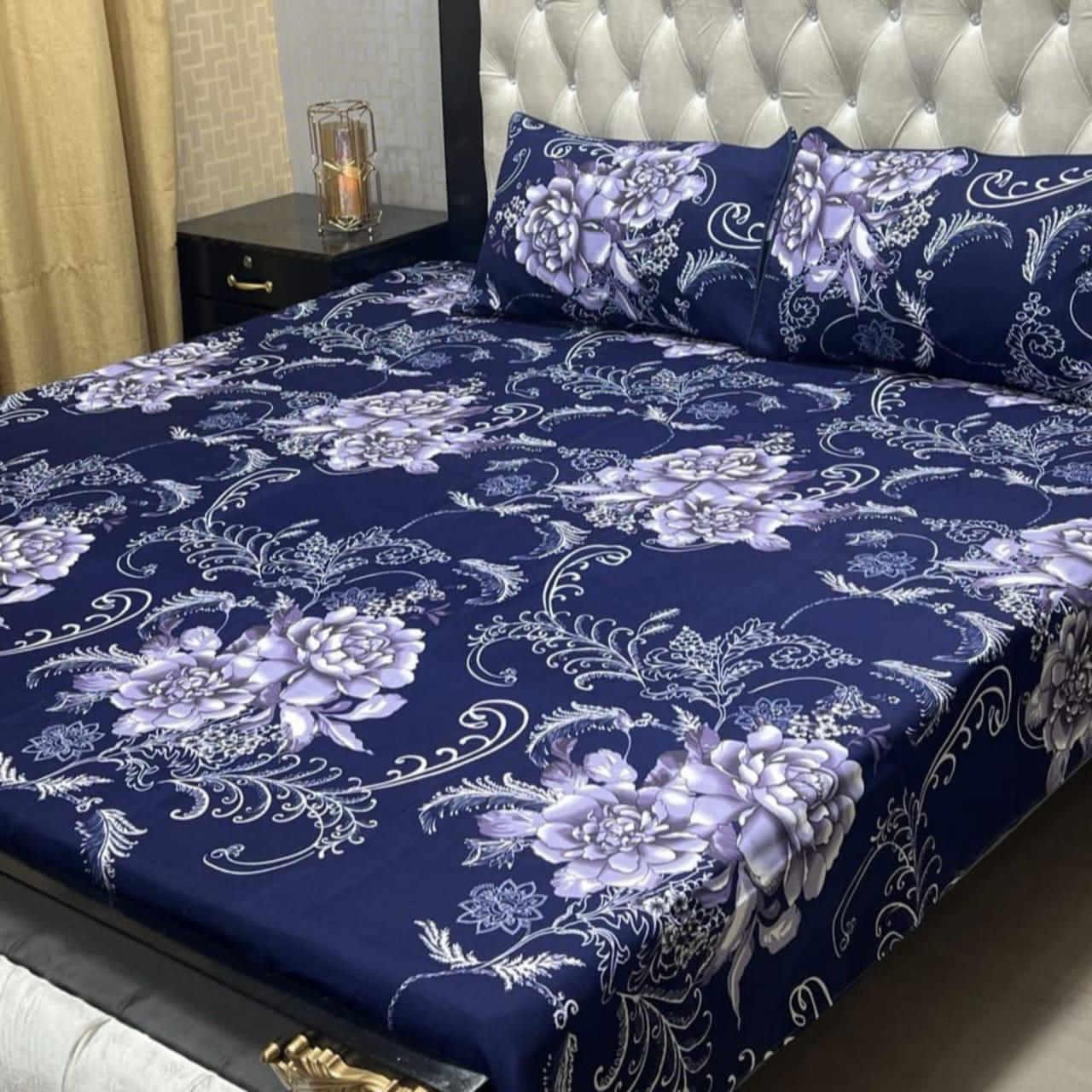 3D-Crystal cotton Bedsheets