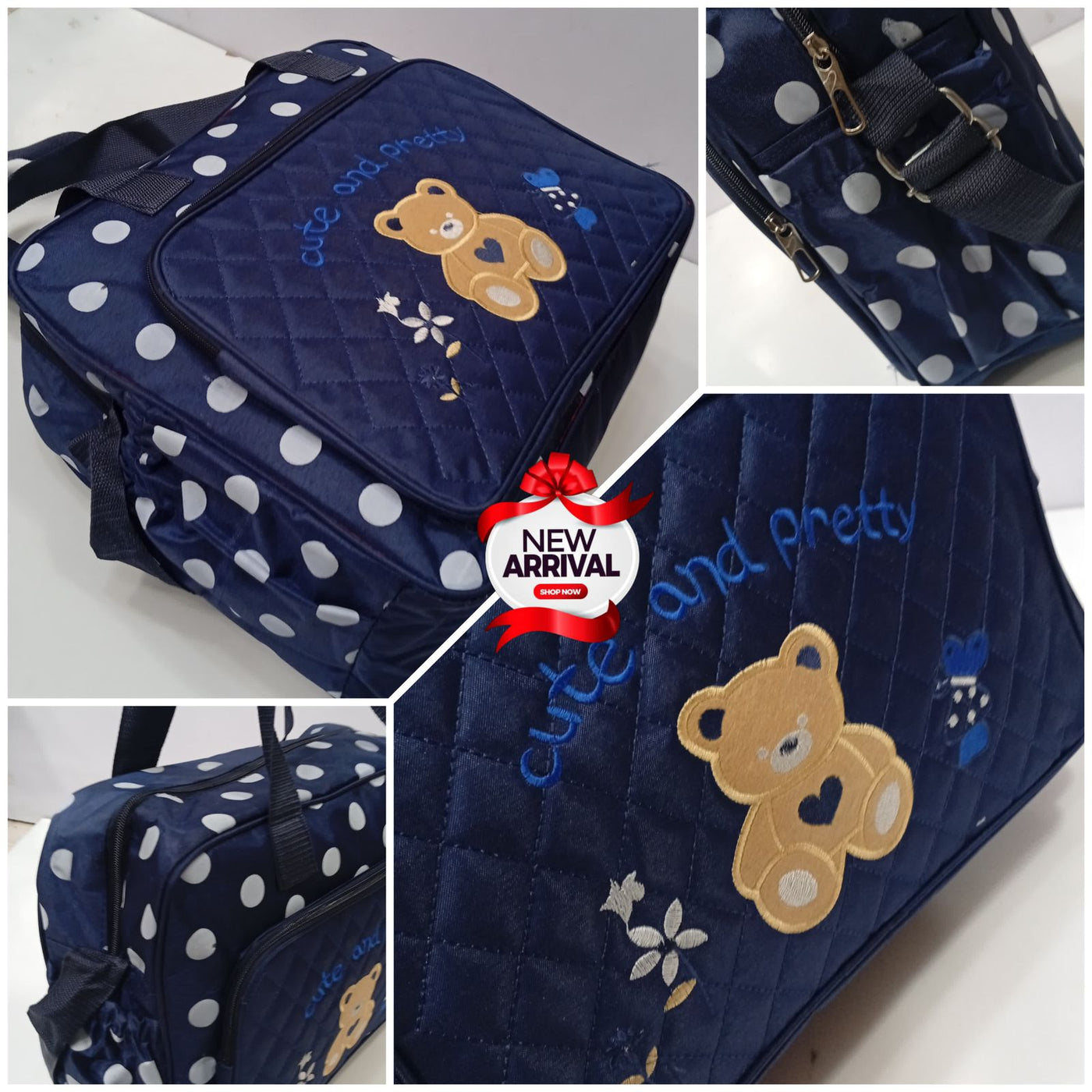 Bear Multi Pocket Mummy Bag 🎀