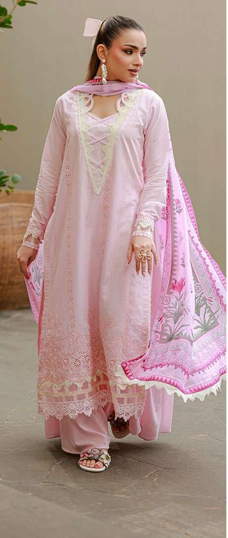 zellbury blush pink embroidered cotton lawn 3 piece suit with printed monar dupatta & dyed trouser zellbury blush pink embroidered cotton lawn 3 piece suit with printed monar dupatta & dyed trouser