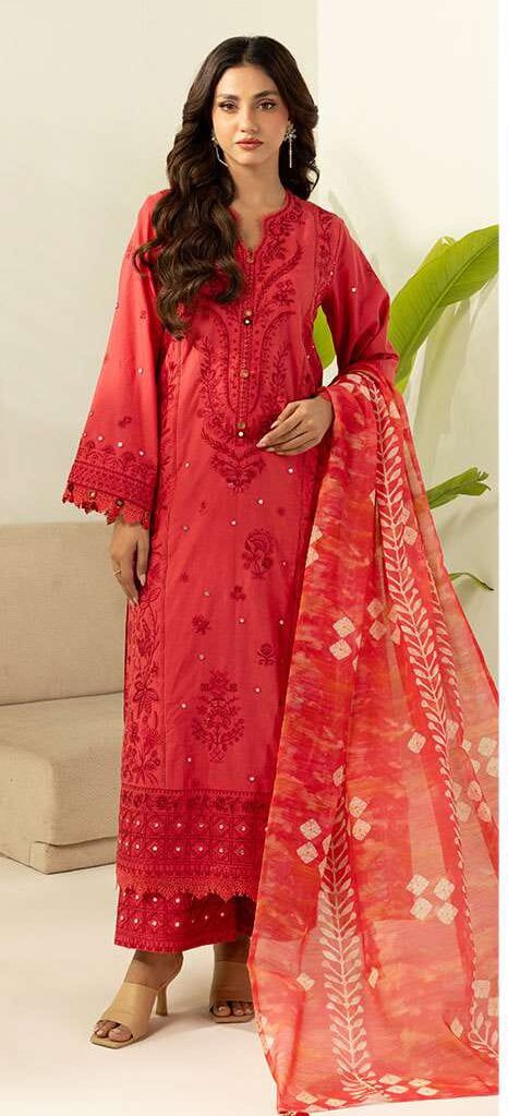 zellbury red embroidered cambric suit for women – 3 piece dyed shirt with digital printed monar dupatta & trouser zellbury red embroidered cambric suit for women – 3 piece dyed shirt with digital printed monar dupatta & trouser